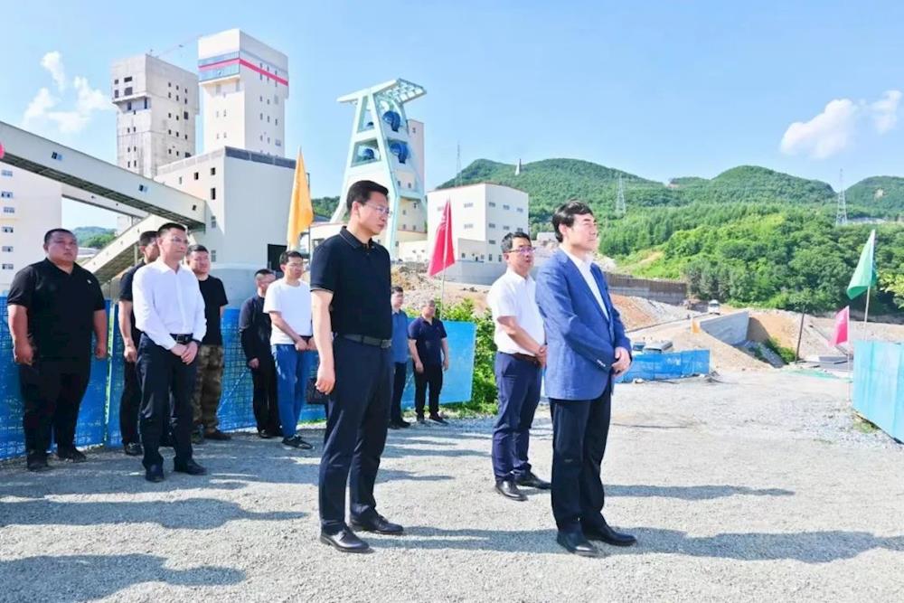 吴澜率队到龙新矿业现场办公推进项目建设