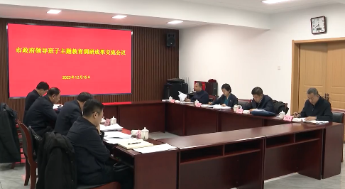 市政府领导班子召开主题教育调研成果交流会