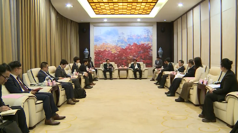 吴世民会见日本参议院议员、立宪民主党国民运动局副局长羽田次郎一行