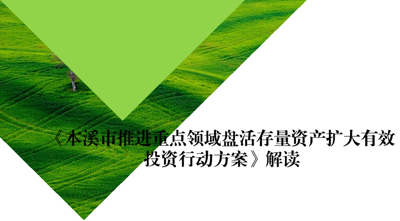 图解 |关于《本溪市推进重点领域盘活存量资产扩大有效投资实施方案》的解读
